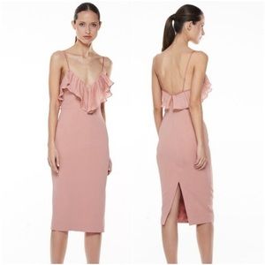 NWT DUSTY ROSE/ MAUVE BODY CON DRESS